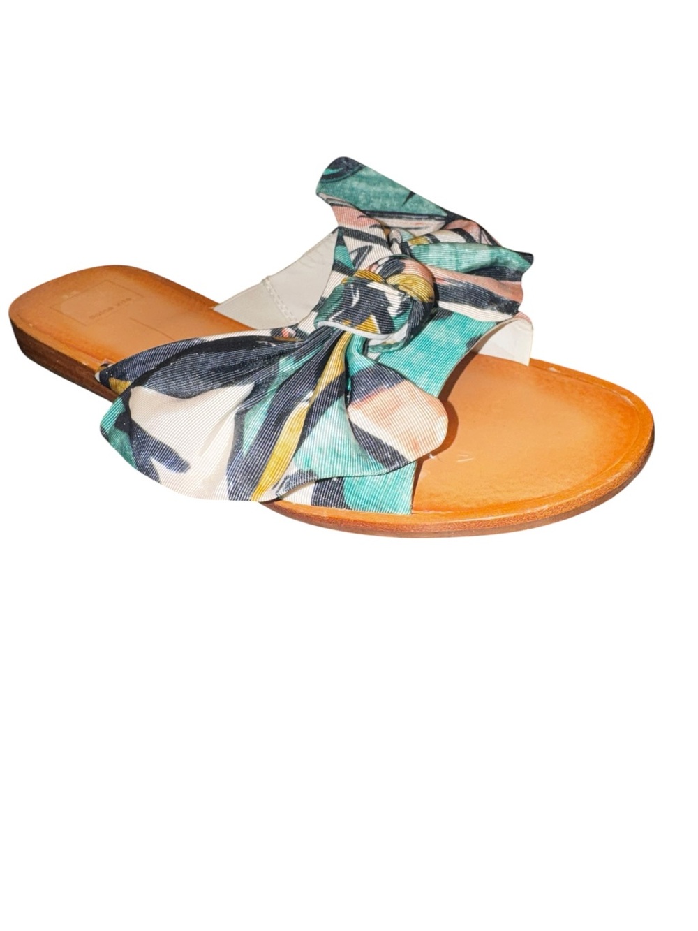 Dolce Vita Teal Multi Bow Slide Sandal